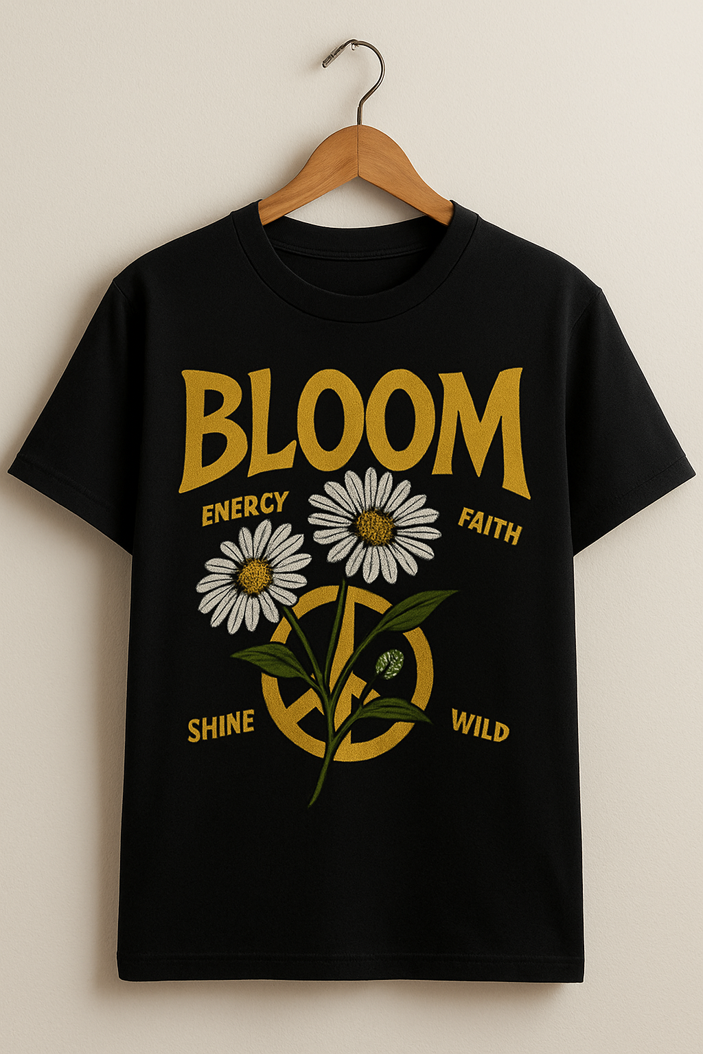 BLOOM Graphic Tee – Retro Floral Streetwear