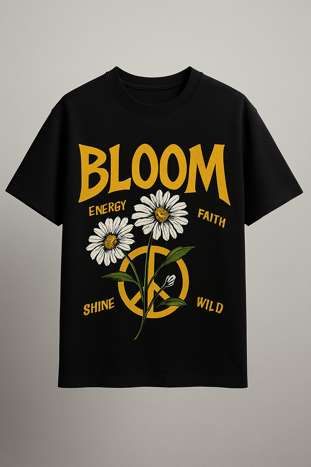 BLOOM Graphic Tee – Retro Floral Streetwear