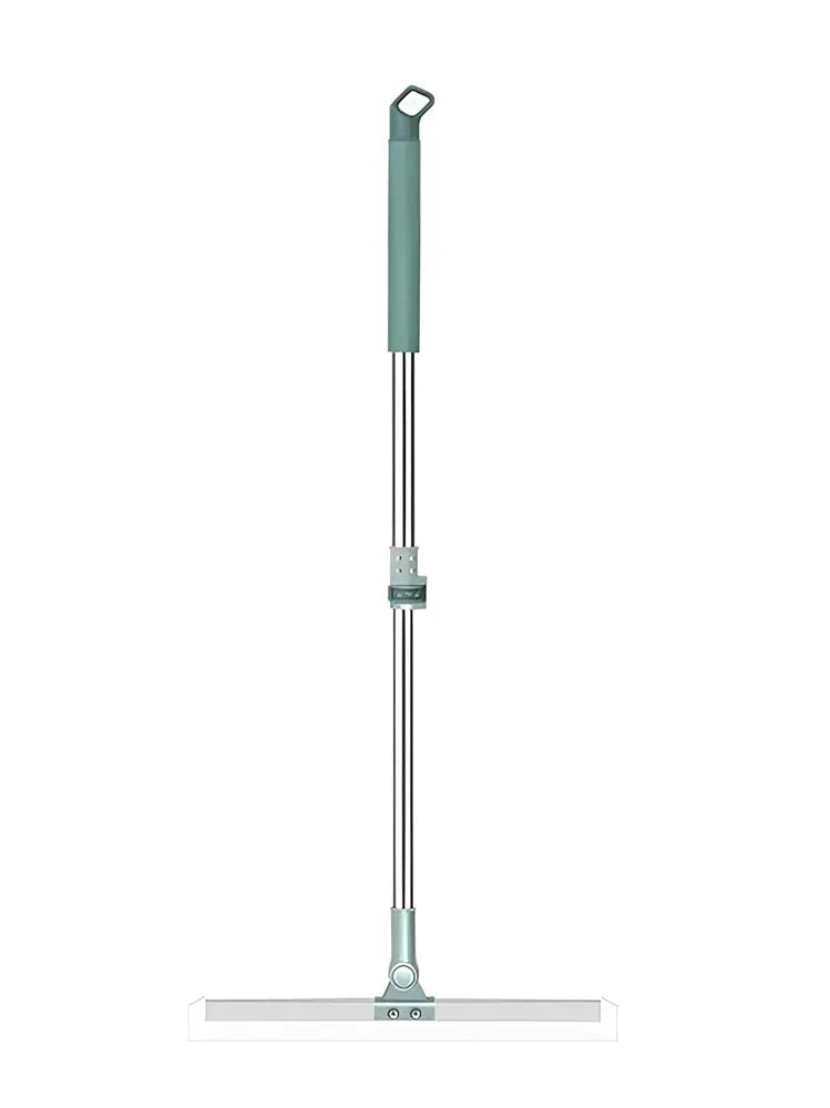 voltonix 50-Inch Rotating Floor Squeegee, Heavy Duty Bathroom Wiper with 180-Degree Swivel Head,Multifunctional Magic Broom Floor Squeegee with Long Handle Adjustableq 